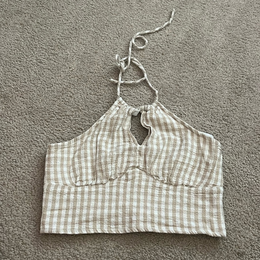 “Hollister- Cotton Halter Top size small”